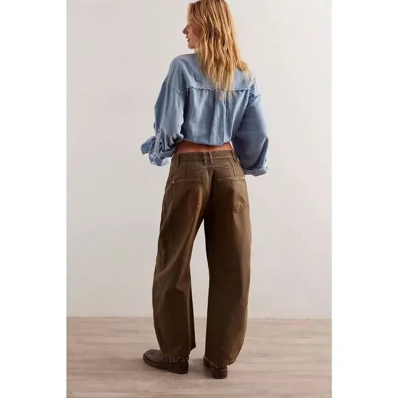 New Free People We The Free Good Luck Coated Jeans Size 31 - Picture 3 of 9